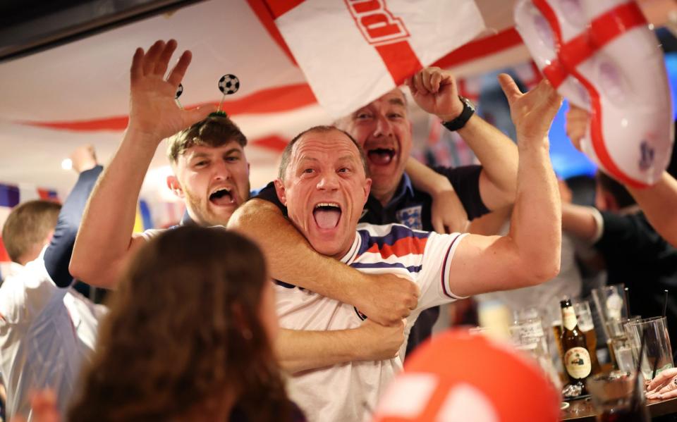 England fans helped boost sales at Marston's pubs