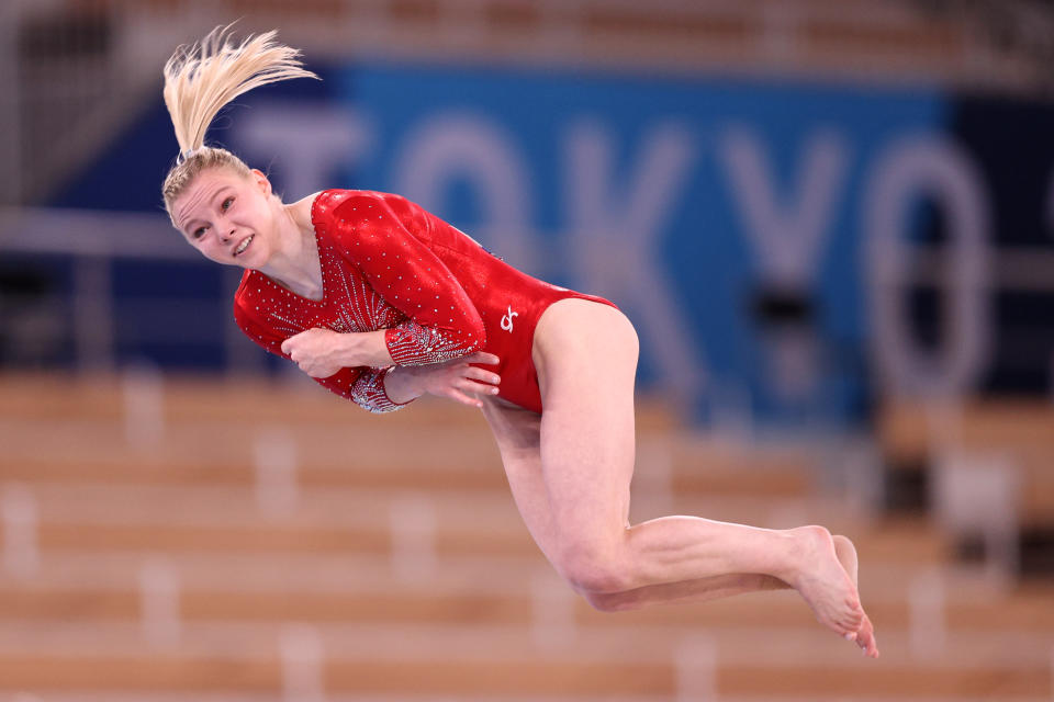 <p>She recently unveiled a triple-twisting double layout on floor, a skill no female gymnast has ever attempted in competition.</p> 