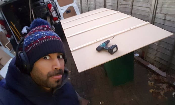 This guy made his wife a life-size advent calendar, and we need someone to make it for us like right now