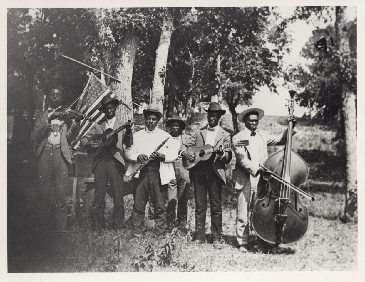 African-American band at Emancipation Day celebration on June 19, 1900, in Austin, Texas. (Austin History Center, Austin Public Library)