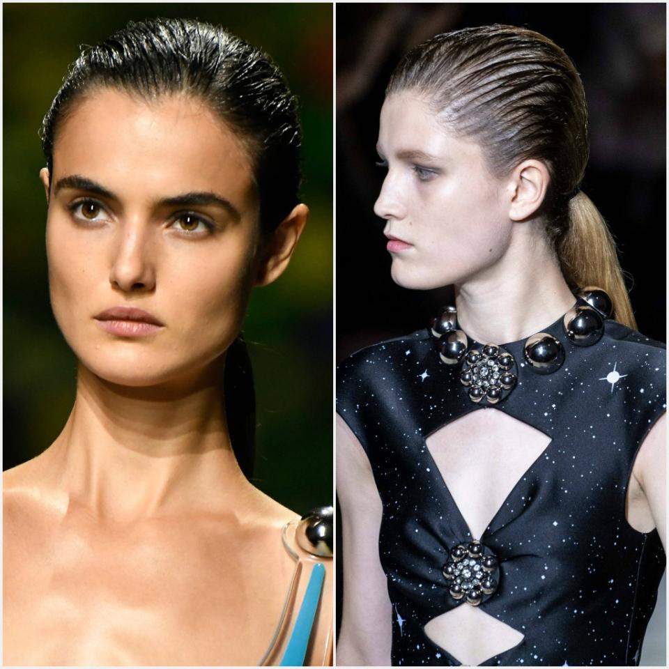 Christopher Kane: Gelled Ponytails