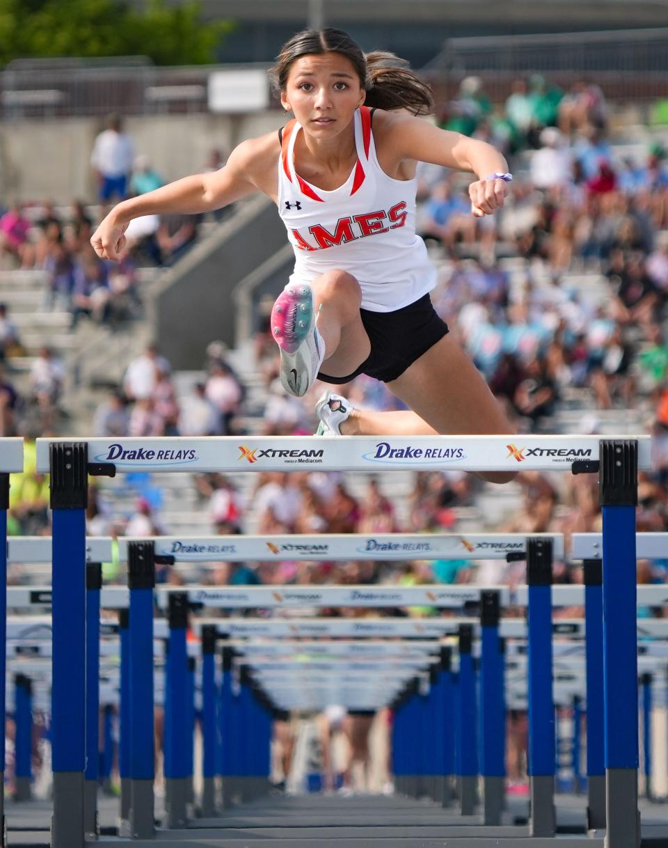 The return of Angelica Attinger gives the Ames girls track and field team an elite hurdler for the 2024 season. Attinger helped the Little Cyclone girls take second at state in the 4A shuttle hurdle relay last season as a freshman and she also placed 11th in the 4A 400 hurdles.