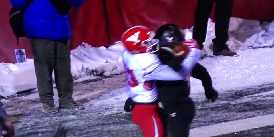 Kevin Rader made this catch to send Youngstown State to Frisco, Texas, on Jan. 7. (ESPN)