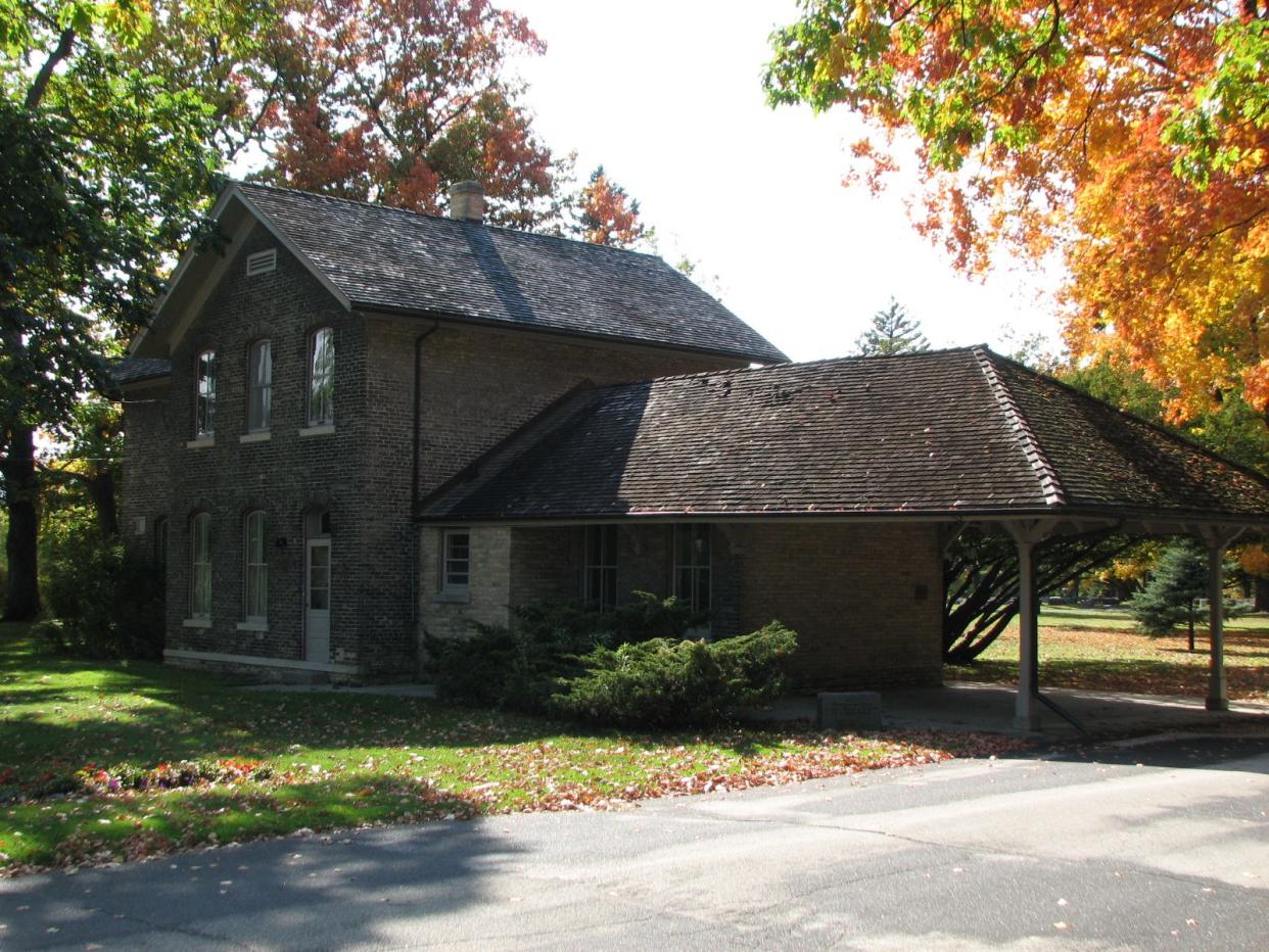 The 145-year-old Sexton’s House at Evergreen Cemetery in Manitowoc was built in 1878.