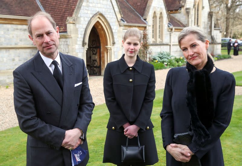 Sunday service at Royal Chapel of All Saints, Windsor Great Park, following Prince Philip's death