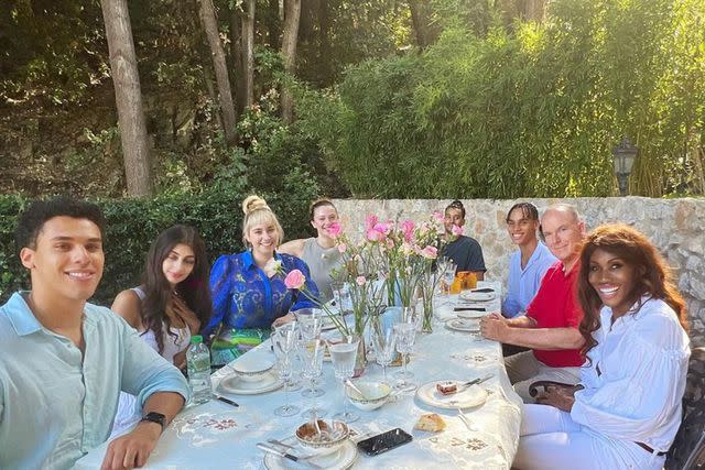 <p>Nicole Coste Instagram</p> Nicole Coste's photo of Alexandre's 20th birthday dinner.