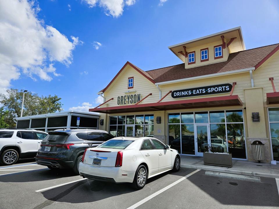 The Greyson at 5045 96th St. E., Palmetto, near Moccasin Wallow Road and Interstate 75, photographed Oct. 29, 2023. The owners have announced plans to open a second location at 11161 S.R. 70 E. in Lakewood Ranch, in the former home of Truman's Tap & Grill.