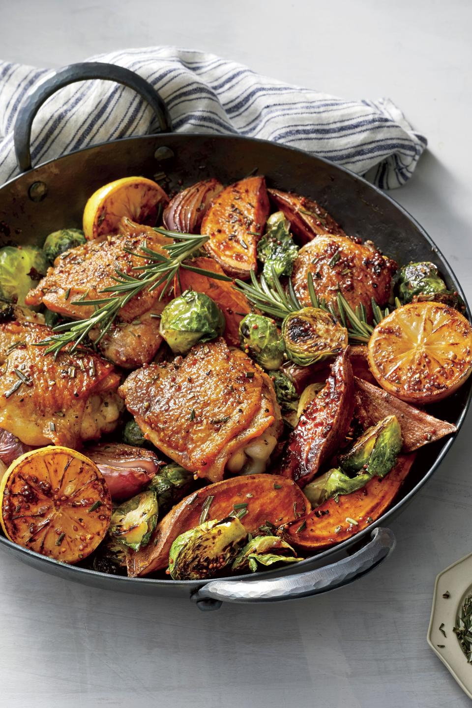 Oven Baked Chicken Thighs with Vegetables