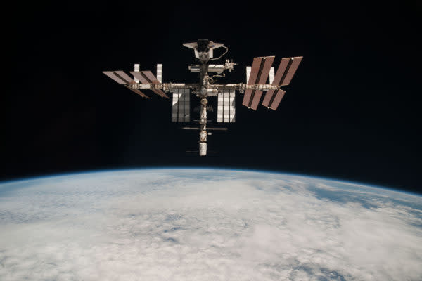 Die Raumstation ISS.