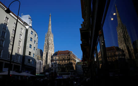 St. Stephen's cathedral (Stephansdom) is pictured in Vienna, Austria, March 13, 2017. REUTERS/Leonhard Foeger