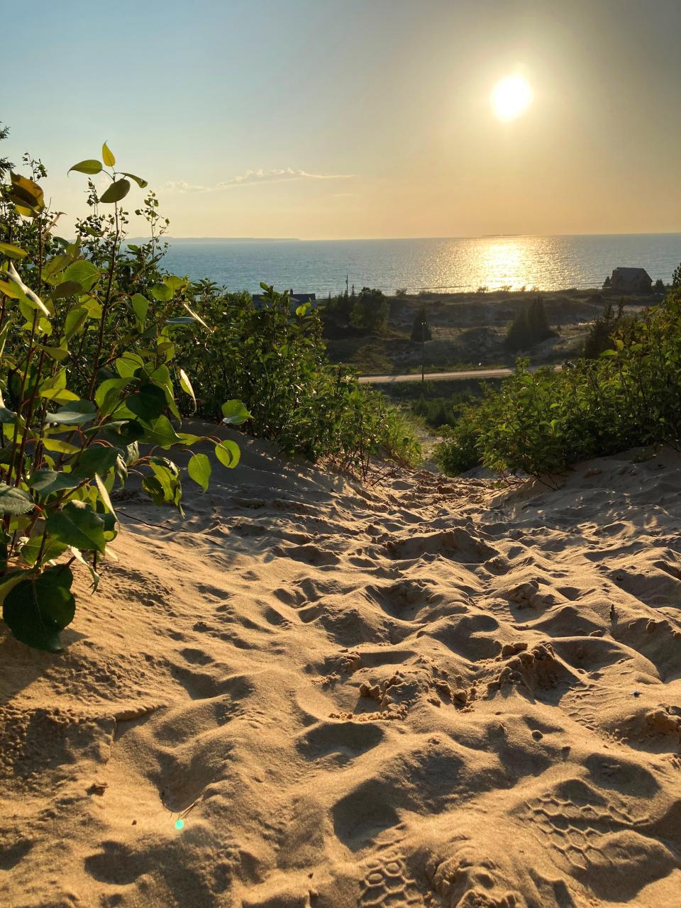 A view of sunset on Beaver Island.