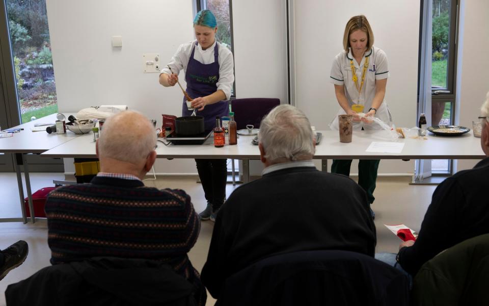 The Men’s Shed puts on cookery demonstations