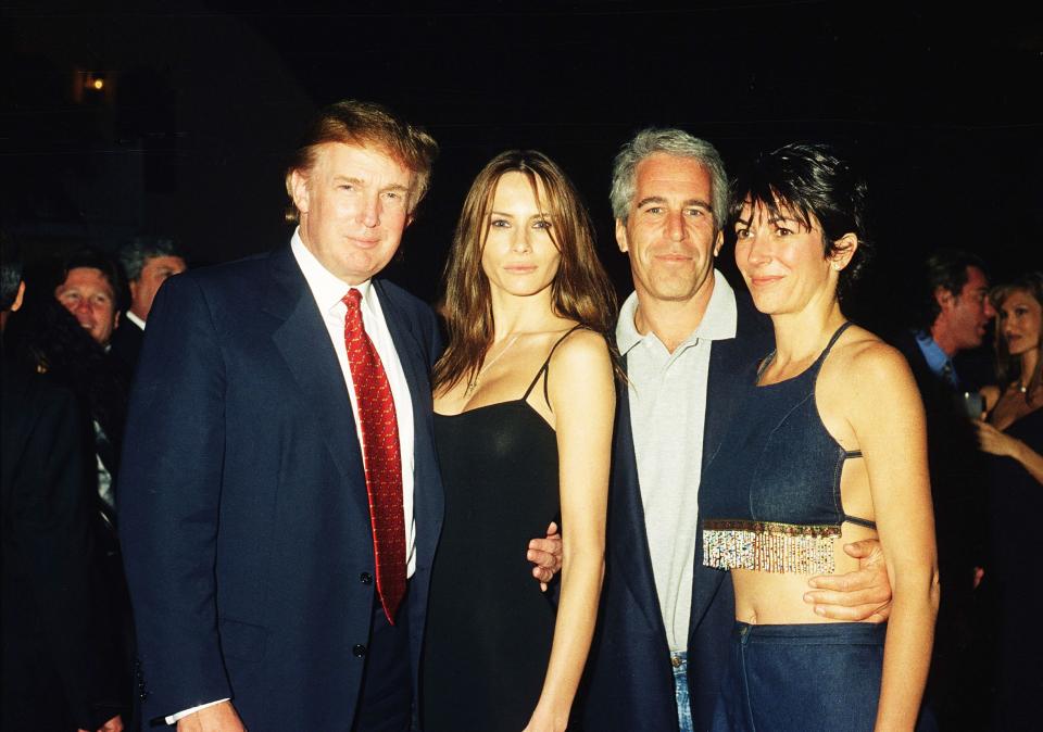 Donald Melania Trump Jeffrey Epstein Ghislaine Maxwell