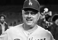 FILE - Los Angeles Dodgers manager Tom Lasorda answers reporters questions during a Dodgers workouts at New York's Yankee Stadium, in this Oct. 13, 1978, file photo. The past year has not been good for 1970s baseball, with the deaths of a multitude of the decade's mainstays and heroes. Lasorda died Jan. 7, 2021. (AP Photo/Kennedy, File)