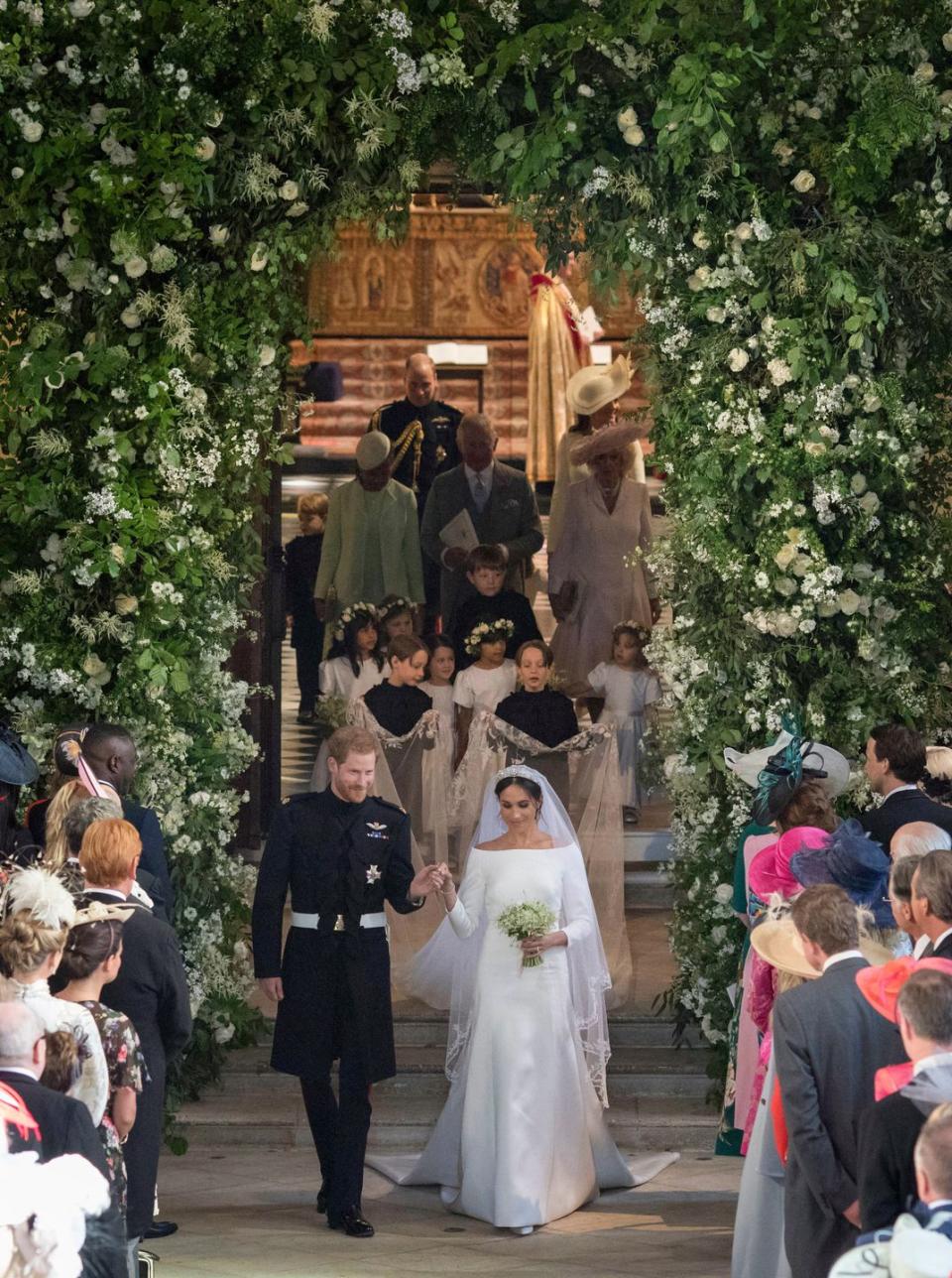 The Walk up the Aisle at Meghan's Wedding