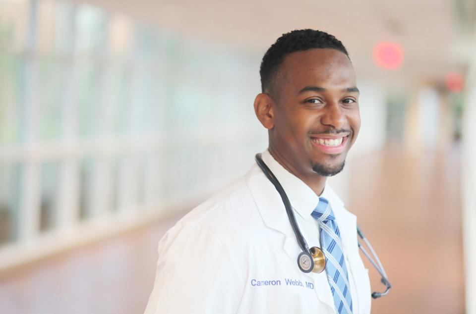 Dr. Cameron Webb from Virginia could go down in history as the first Black physician elected to a full-fledged spot in Congress. (Photo: Dr. Cameron Webb For Congress)