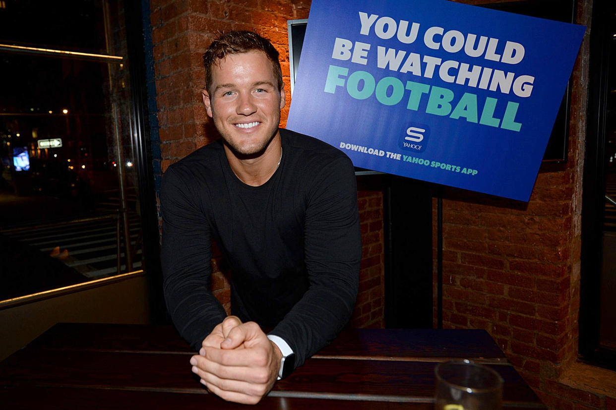 Colton Underwood talks 'Bachelor in Paradise' drama while celebrating football kickoff with Yahoo Sports. (Photo: Getty Images)