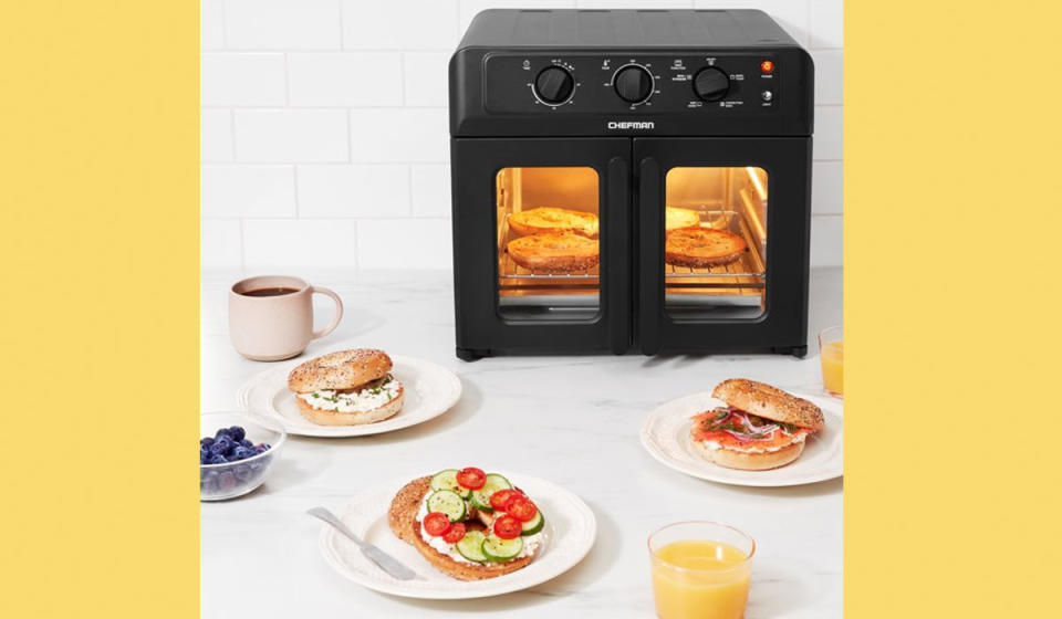 This Chefman air fryer and oven has a browning selector for perfectly toasted bread and bagels. (Photo: Walmart)