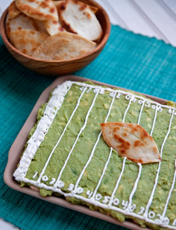 Touchdown Taco Dip with Football Chips