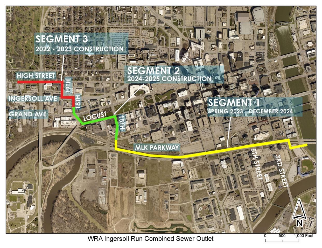 Des Moines commuters should brace for traffic impacts along Martin Luther King Jr. Parkway over the better part of two years as the city works to install a sanitary sewer line.