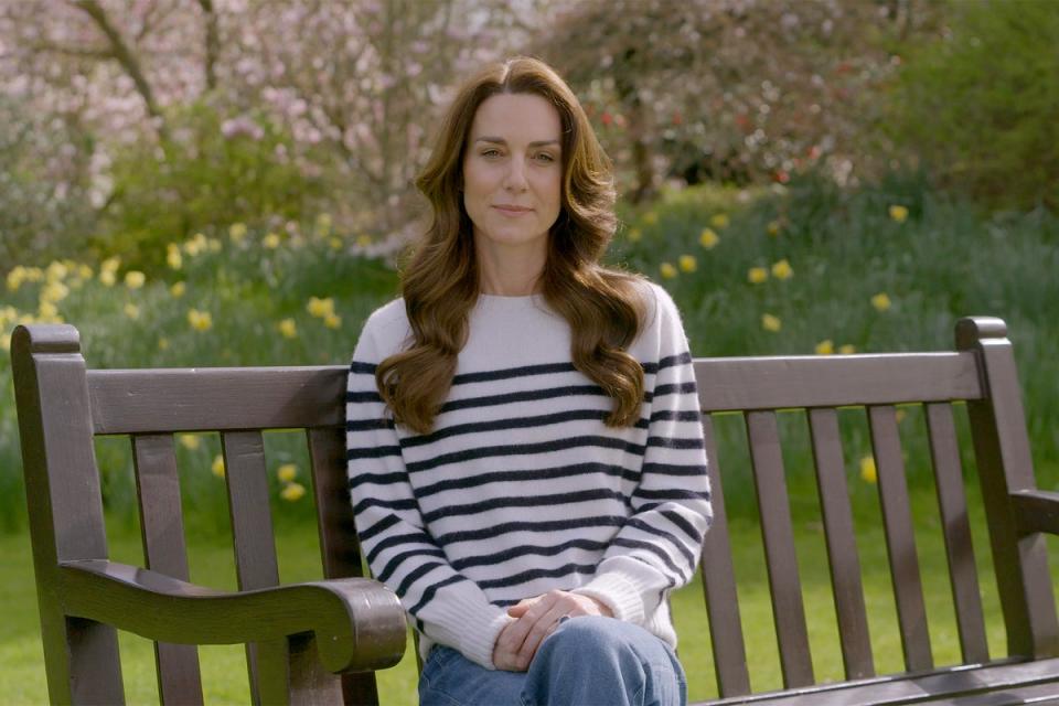 Kate recorded a deeply moving statement revealing her cancer diagnosis (BBC Studios)