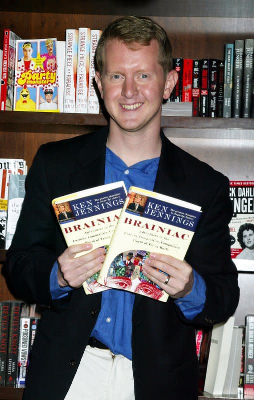 On November 30, 2004, Ken Jennings lost on the U.S. game show "Jeopardy!" after winning 74 games and $2.5 million. File Photo by Laura Cavanaugh/UPI