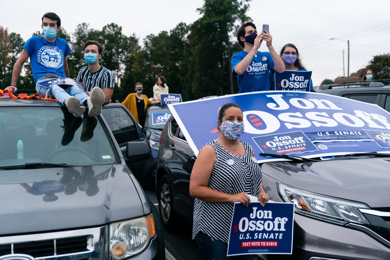 Jon Ossoff supporters