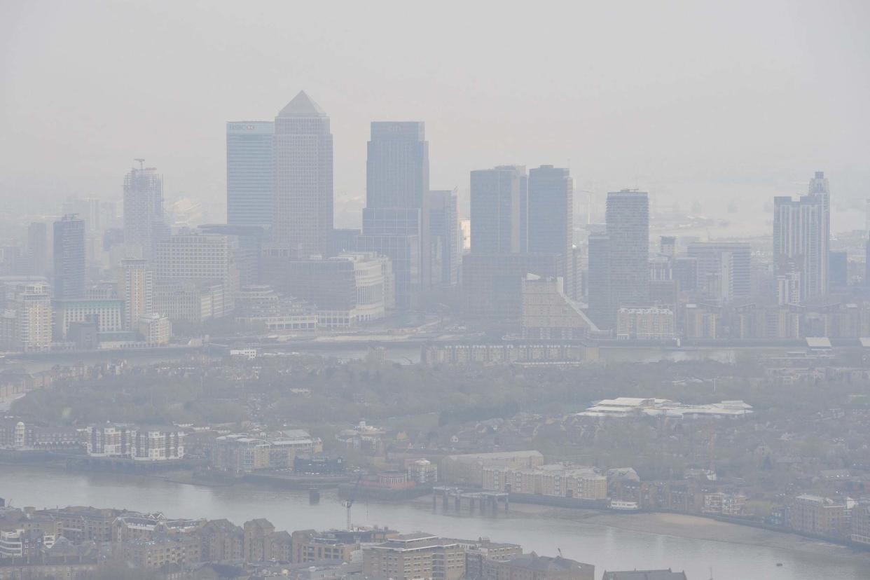 The risk of dying from long-term exposure to London's toxic air has risen for a second year running: PA