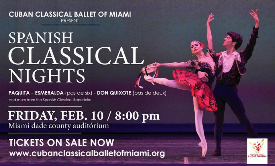 Ballet clásico cubano de Miami presenta su emocionante estreno de “Spanish Classical Night”.