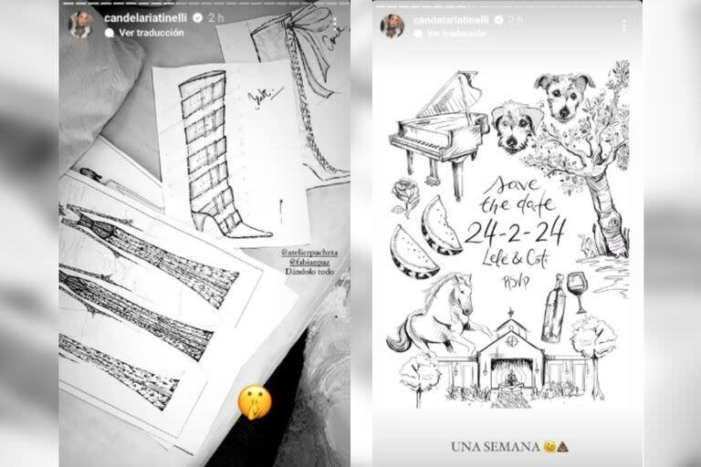 Cande Tinelli reveló detalles de su boda (Foto Instagram @candelariatinelli)