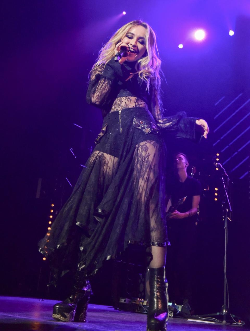 Sabrina Carpenter performs at The Wiltern on July 21, 2017 in Los Angeles.