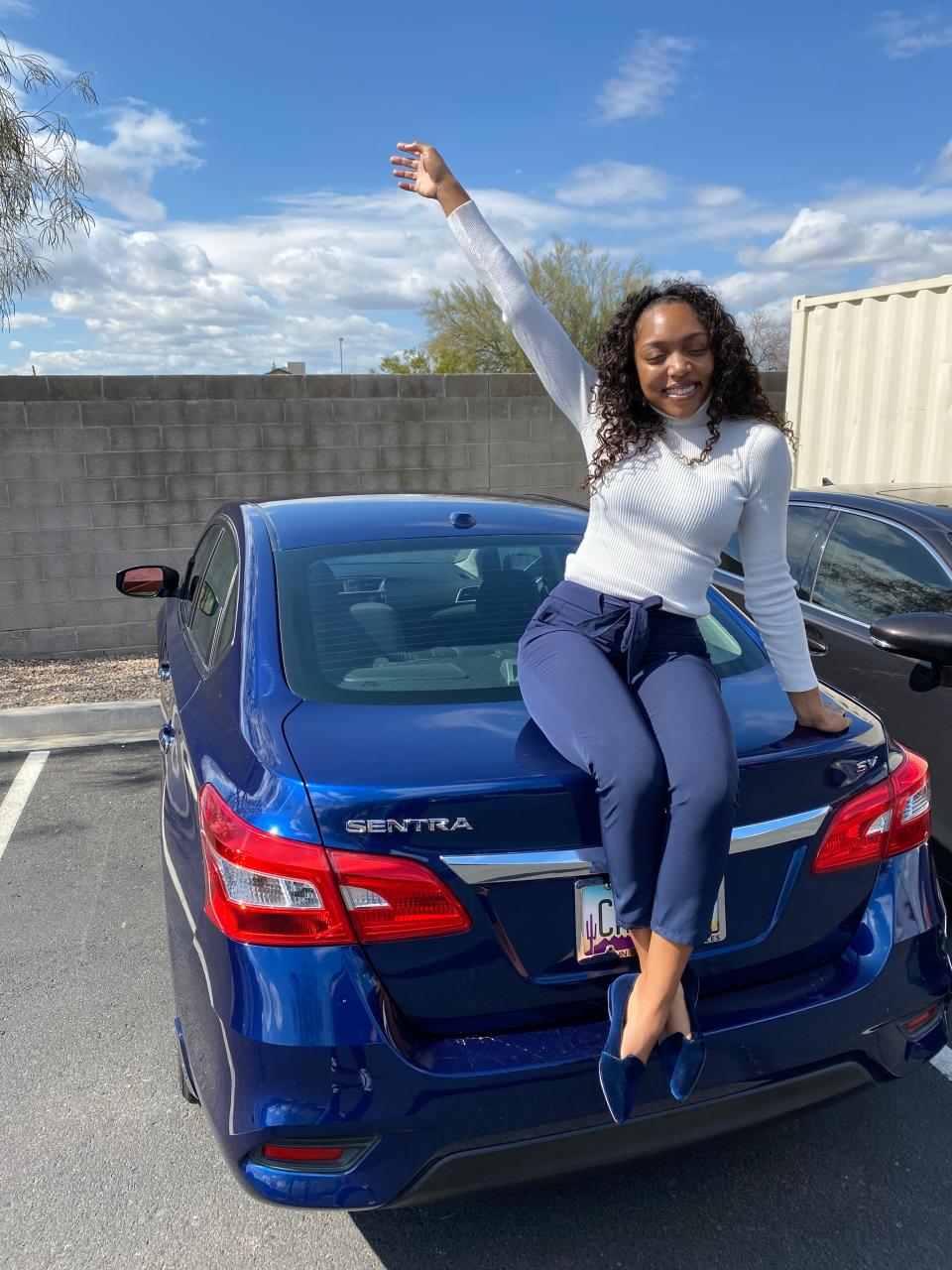 Cydney Henderson paid off her Nissan Sentra in February 2020.