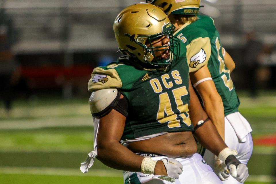 Photos from the Ouachita Christian school vs. Dallas Christian school football game at Rodney Duron Field in Shreveport on September 1, 2023.