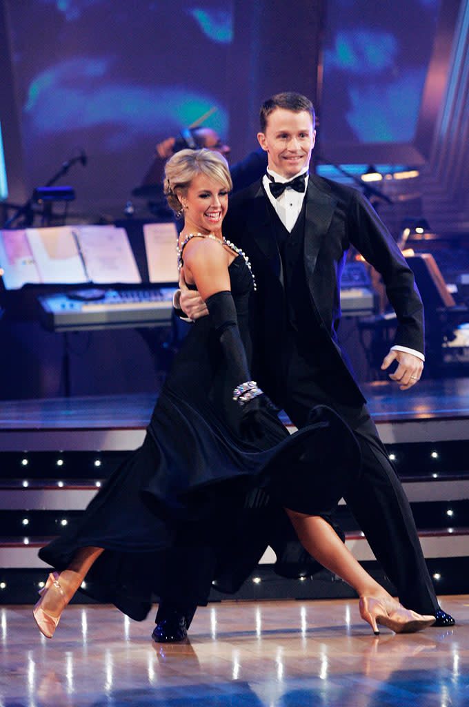 Ty Murray and Chelsie Hightower perform the Foxtrot to "Come Dance with Me" by Frank Sinatra on "Dancing with the Stars."