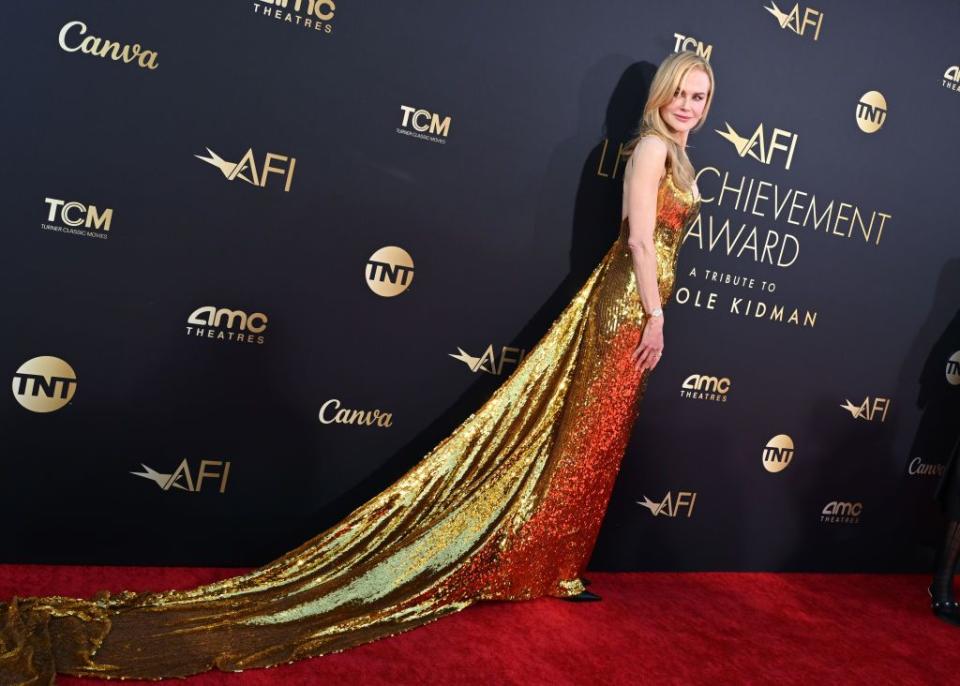 hollywood, california april 27 nicole kidman attends the 49th afi life achievement award gala tribute celebrating nicole kidman at dolby theatre on april 27, 2024 in hollywood, california photo by axellebauer griffinfilmmagic