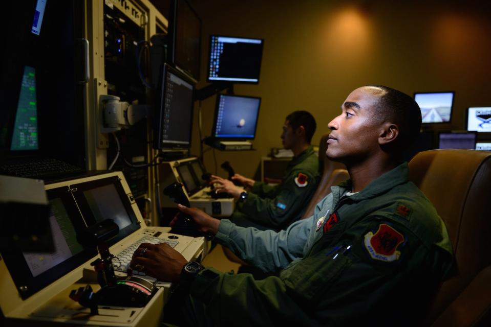 US Air Force MQ-9 Reaper drone pilot Creech