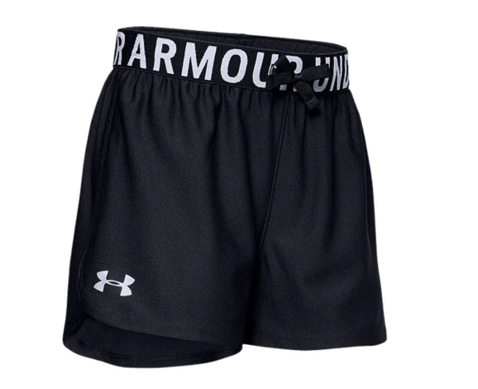 Under Armour Girls' Play Up Shorts. Image via Sport Chek.