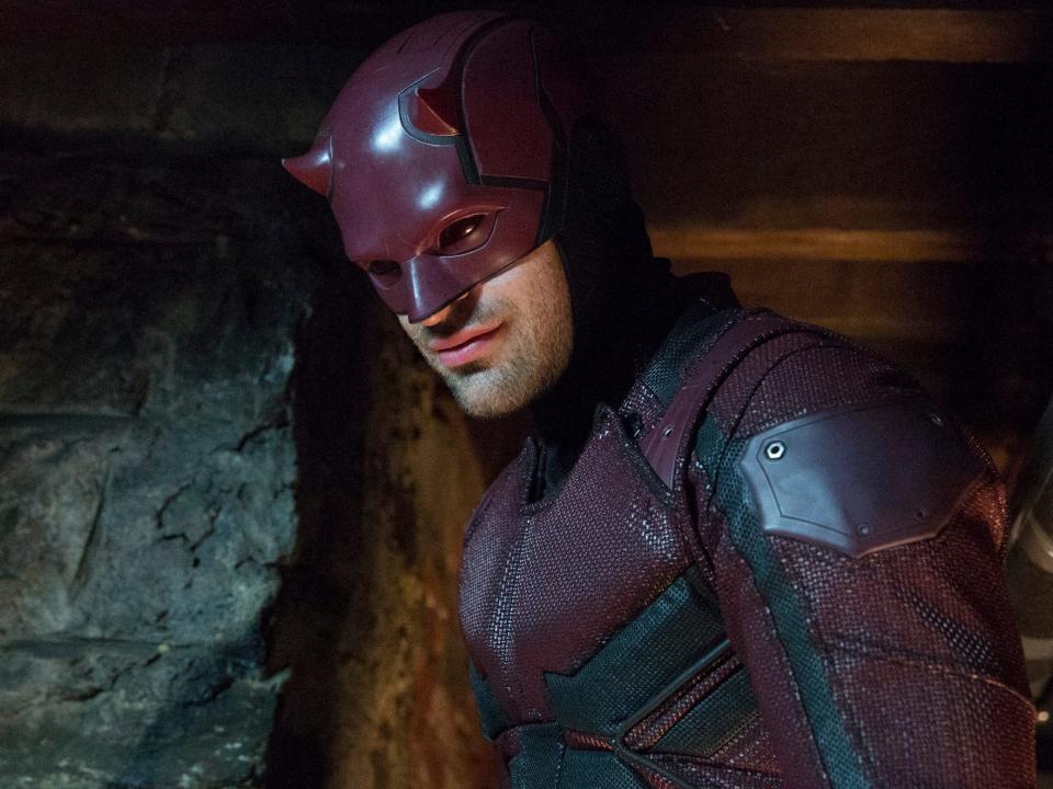 Charlie Cox as Daredevil.