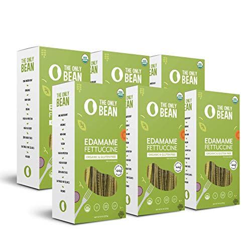 6) The Only Bean Organic Edamame Fettuccine Pasta (6 Pack)