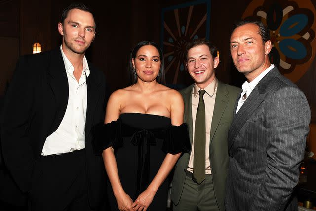 <p>Sonia Recchia/Getty</p> (Left-right:) Nicholas Hoult, Jurnee Smollett, Tye Sheridan and Jude Law at the Toronto International Film Festival on Sept. 8