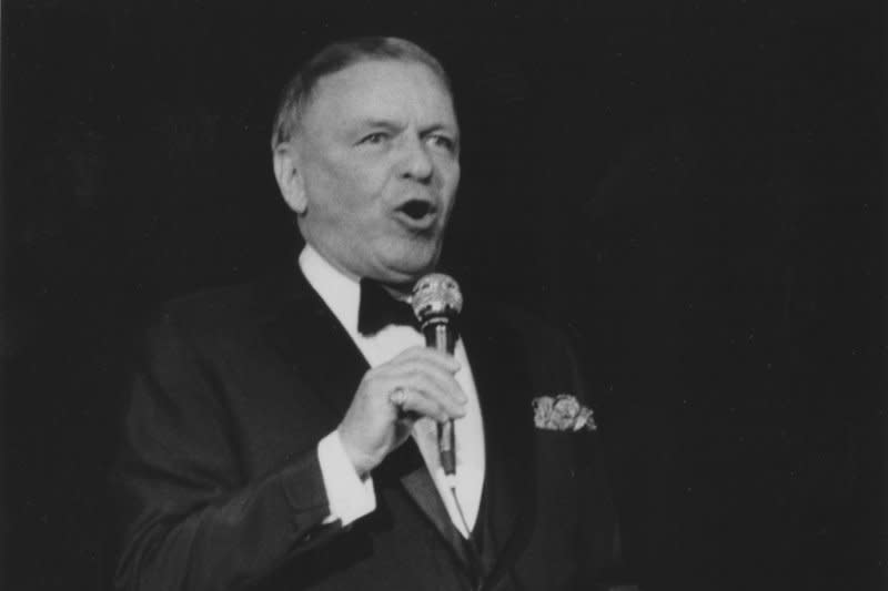 Frank Sinatra dedicated his show at Constitution Hall May 15 to his recently deceased heroes: Count Basie and Gordon Jenkins. On September 3, 1942, Sinatra began his solo singing career after leaving Tommy Dorsey's orchestra. File Photo by Sam Seagal/UPI