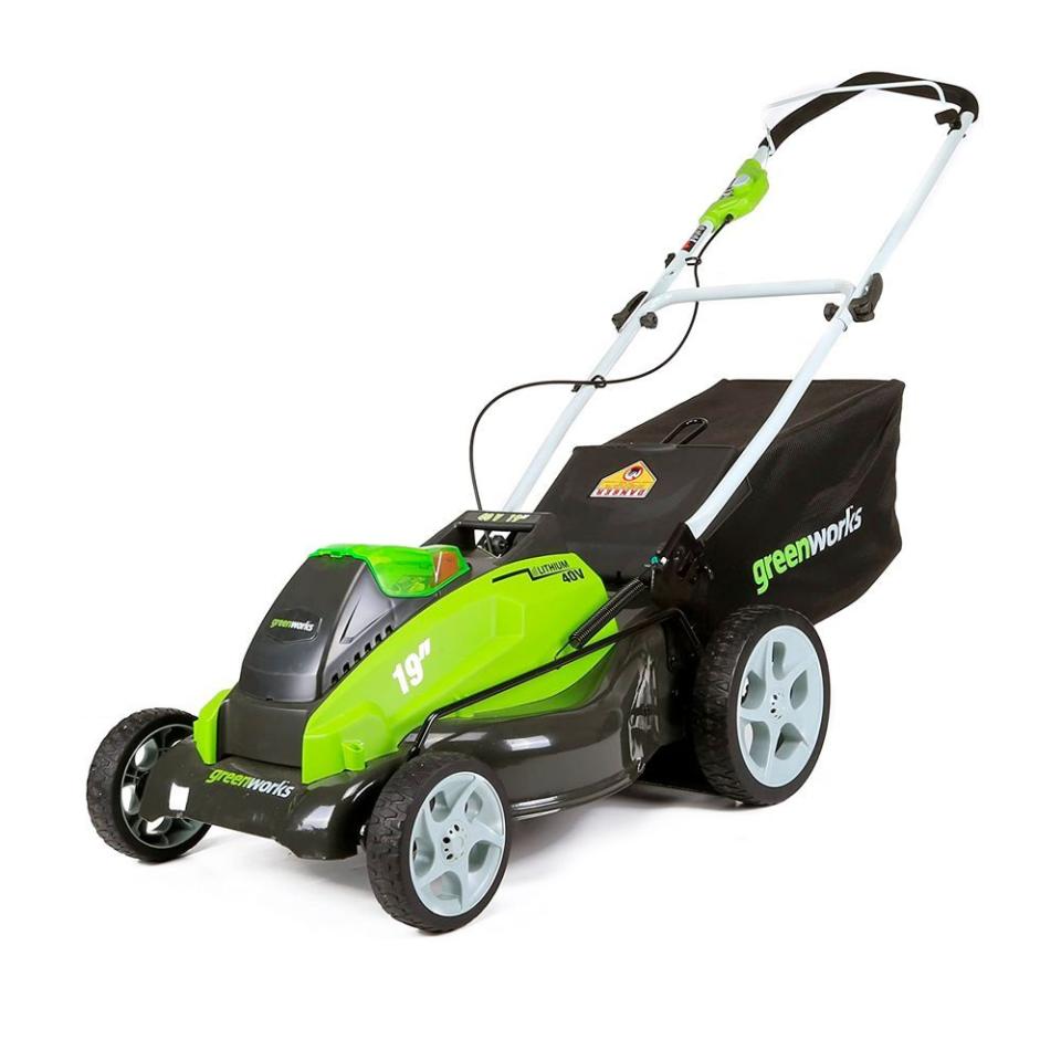 2) Greenworks 25223 Cordless Lawn Mower