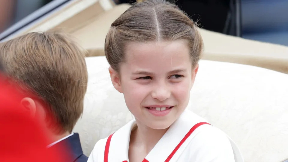 Princess Charlotte of Wales is seen during Trooping the Colour on June 17, 2023 in London, England. Trooping the Colour is a traditional parade held to mark the British Sovereign's official birthday. It will be the first Trooping the Colour held for King Charles III since he ascended to the throne.