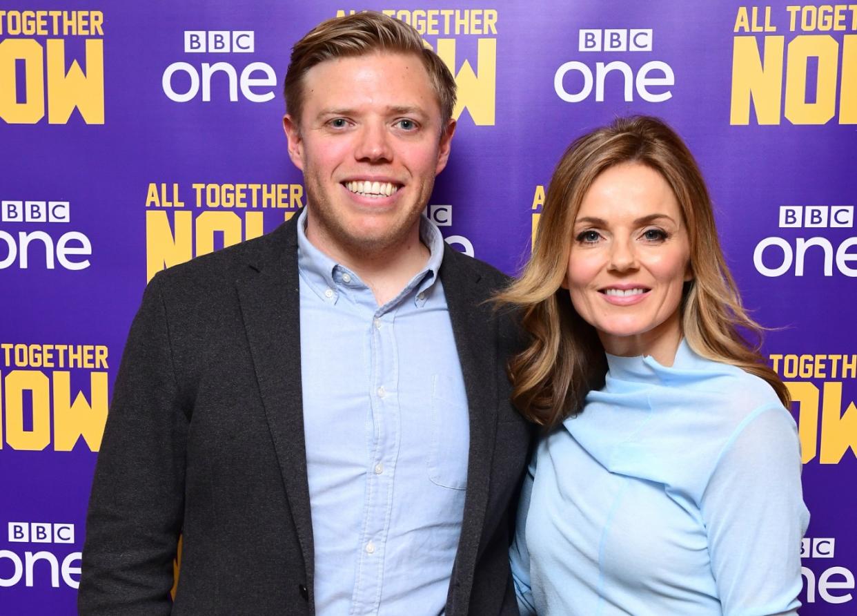 Rob Beckett and Geri Horner's show 'All Together Now' has been axed after just two series (Ian West/Getty)