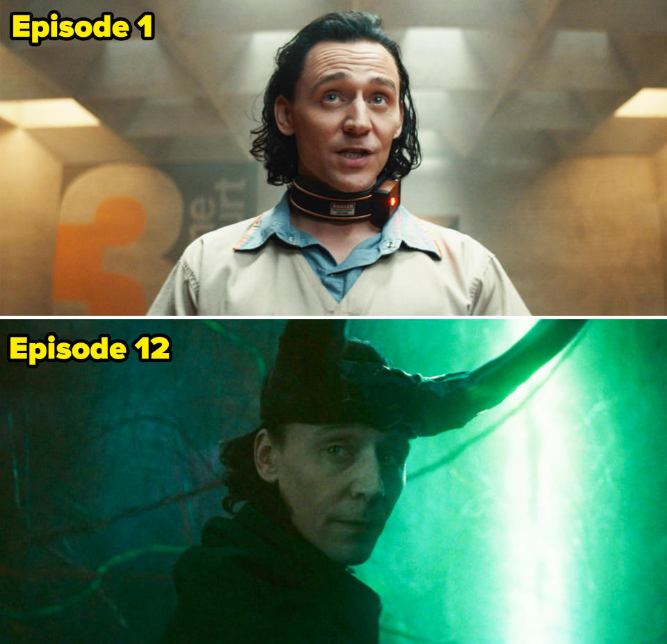 Loki in Episode 1 of the series vs Loki in the Season 2 finale