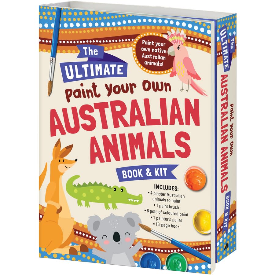 Paint Your Own Australian Animals Book And Kit