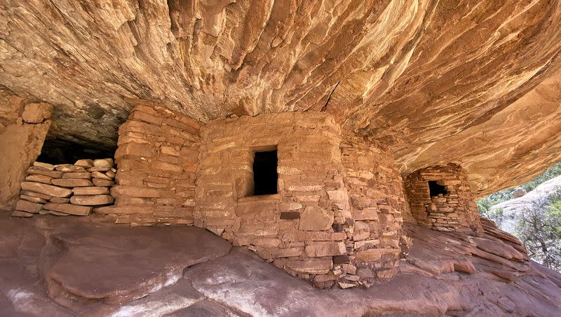 The House on Fire ruins are pictured in Bears Ears National Monument in San Juan County on April 9, 2021.