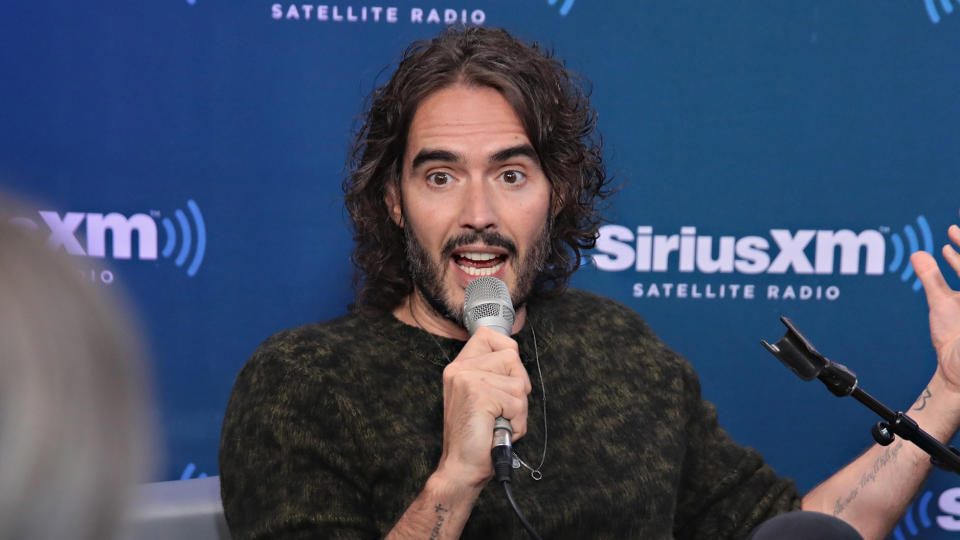 Russell Brand is about to become a dad for the second time. Source: Getty Images