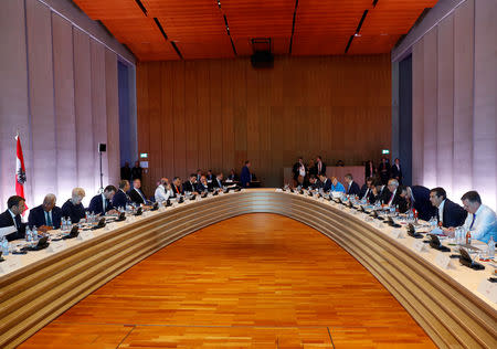 European Union leaders attend the informal summit in Salzburg, Austria, September 20, 2018. REUTERS/Leonhard Foeger