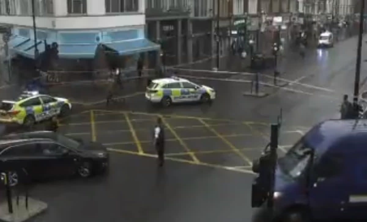 Police at the scene in Edgware Road  (TfL)